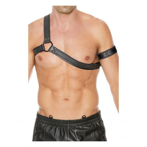 Harnais Gladiator noir - Ouch!|Lingerie et Vêtement Homme|NatureCoquine