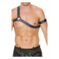 Harnais Gladiator bleu et noir - Ouch!|Lingerie et Vêtement Homme|NatureCoquine