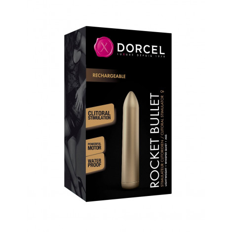 Mini vibro Rocket Bullet doré - Dorcel|Vibromasseur|NatureCoquine