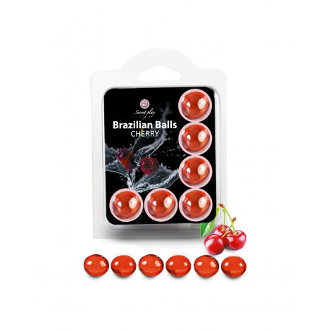 6 Brazilian Balls - cerise|Gel et Lubrifiant|NatureCoquine