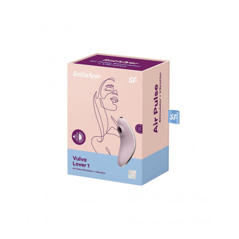 Double stimulateur Vulva Lover 1 Violet - Satisfyer|Stimulateur Clitoridien|NatureCoquine