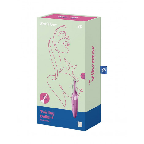 Stimulateur Twirling Delight Framboise - Satisfyer|Stimulateur Clitoridien|NatureCoquine