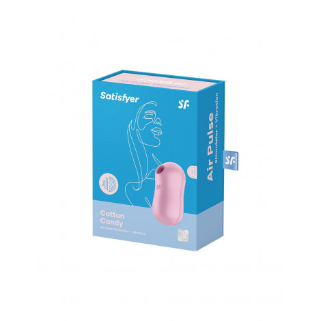 Double stimulateur Cotton Candy lila - Satisfyer|Stimulateur Clitoridien|NatureCoquine