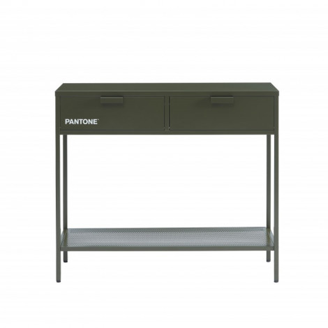 Console PANTONE métal vert olive foncé 100cm|Console|Baita Home