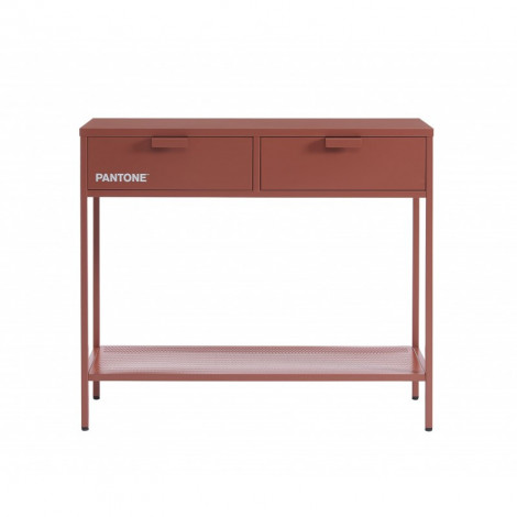 Console PANTONE métal terracotta 100cm|Console|Baita Home