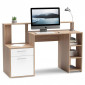 Bureau 2 Tiroirs "Confort" 138cm Blanc & Naturel|Bureau|Paris Prix