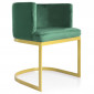 Chaise Design en Velours "Noemy" 75cm Vert|Chaise|Paris Prix