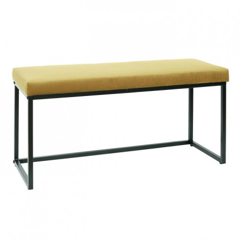 Banc Design "Giulia" 100cm Jaune|Banquettes / Bancs / Poufs|Paris Prix