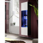 Vitrine LED Murale Design "Fly III" 170cm Blanc & Noir|Vaisselier|Paris Prix