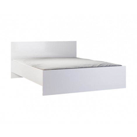 Hayato - lit - 160x200 - sommier inclus - bois et blanc|Lit Adulte|BestMobilier