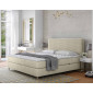 Rafaela - lit boxspring - 140x200 - coffres et surmatelas inclus - en velours|Lit Adulte|BestMobilier