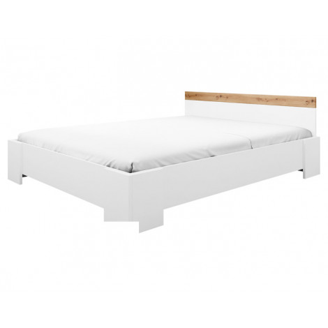 Francesco - lit - 160x200 cm - bois et blanc|Lit Adulte|BestMobilier