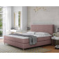 Rafaela - lit boxspring - 180x200 - coffres et surmatelas inclus - en velours|Lit Adulte|BestMobilier