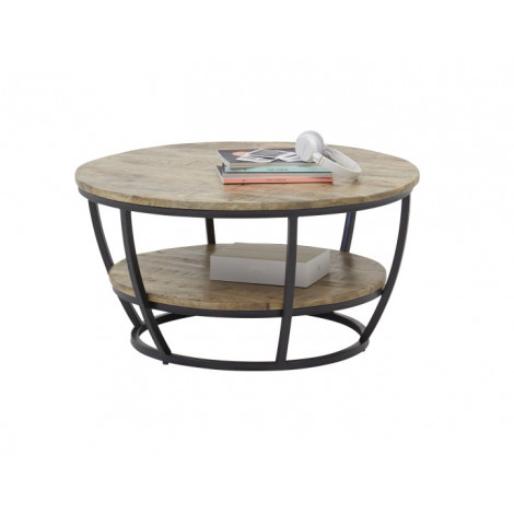 Corazon - table basse - bois et noir - 86 cm|Table Basse|BestMobilier