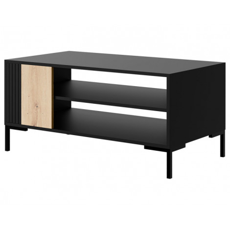 Cambridge - table basse - bois et noir - 100 cm|Table Basse|BestMobilier