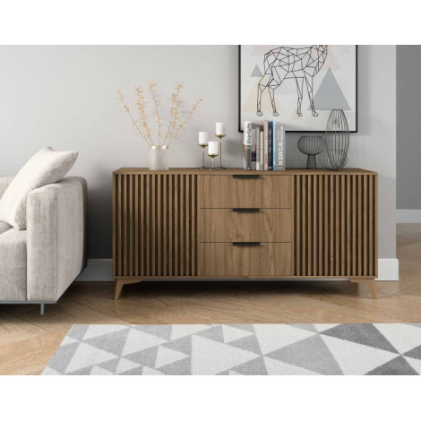 Portmore - buffet bas - bois - 150 cm|Buffet|BestMobilier