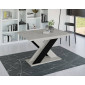 Tosca - table à manger extensible - gris et noir - 4 à 6 personnes|Table|BestMobilier