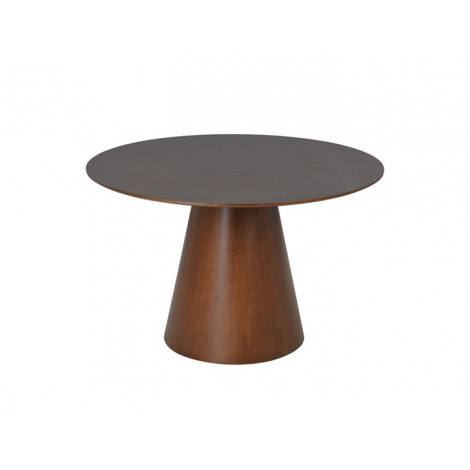 Toledo - table à manger ronde - bois foncé - 120 cm - 4 à 6 personnes|Table|BestMobilier