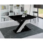 Tosca - table à manger extensible - noir et gris - 4 à 6 personnes|Table|BestMobilier