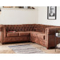 Winston - Canapé d’angle Chesterfield - 5 places - style industriel|Canape|BestMobilier