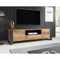 Willow - meuble TV - bois et gris - 180 cm - style industriel|Meuble TV|BestMobilier