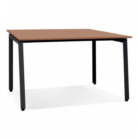 Bureau Bench Double "Rosendo" 160cm Noir & Noyer|Bureau|Paris Prix