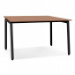 Bureau Bench Double "Rosendo" 160cm Noir & Noyer|Bureau|Paris Prix