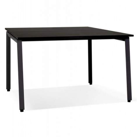 Bureau Bench Double "Rosendo" 160cm Noir|Bureau|Paris Prix