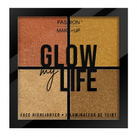 Fashion Make-up - Illuminateurs Glow my Life 01 Gold - 4x2,25g|Teint|FolieCosmectic