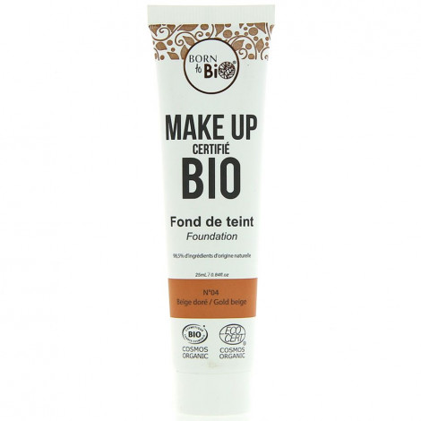 Born to bio - Fond de teint bio - N°4 Beige doré|Teint|FolieCosmectic