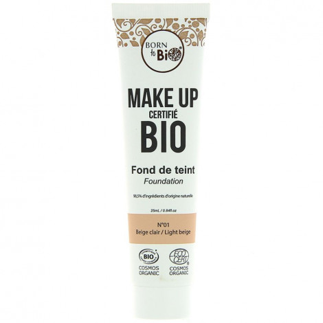 Born to bio - Fond de teint bio - N°1 Beige clair|Teint|FolieCosmectic