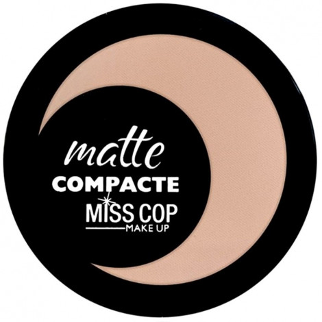 Miss Cop - Poudre matifiante avec miroir & éponge 03 Rose Beige|Teint|FolieCosmectic