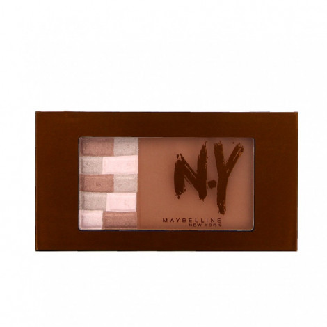 Maybelline - Palette bronzante 2 en 1 NY 02 Brunettes - 7g|Teint|FolieCosmectic