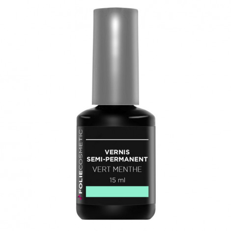 Folie Cosmetic - Vernis Semi-permanent Vert Menthe - 15ml|Ongles|FolieCosmectic