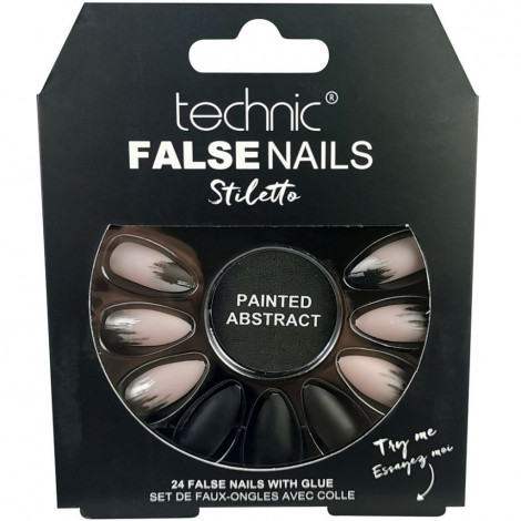 technic - Faux ongles Stiletto - Painted Abstract|Ongles|FolieCosmectic