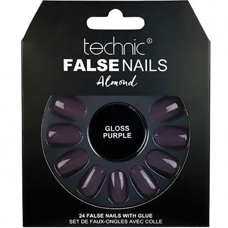 technic - Faux ongles Almond - Gloss Purple|Ongles|FolieCosmectic