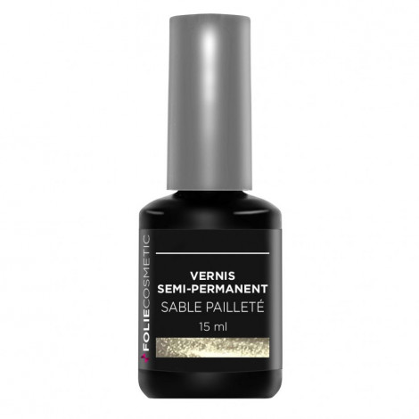 Folie Cosmetic - Vernis Semi-permanent- Sable pailleté - 15 ml|Ongles|FolieCosmectic