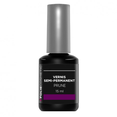 Folie Cosmetic - Vernis Semi-permanent- Prune - 15ml|Ongles|FolieCosmectic