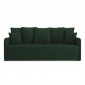 Canapé droit LUKA convertible velours vert 3 places|Canape|Baita Home