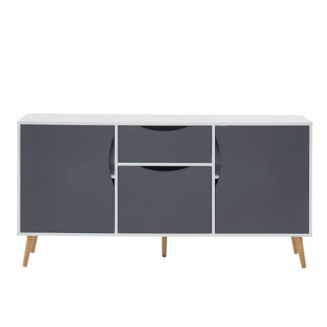 Buffet AVA blanc et gris anthracite 150cm|Buffet|Baita Home