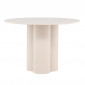 Table à Manger Ronde "Olivia" 110cm Beige|Table|Paris Prix