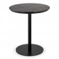 Table à Manger Ronde "Addie" 75cm Noir|Table|Paris Prix