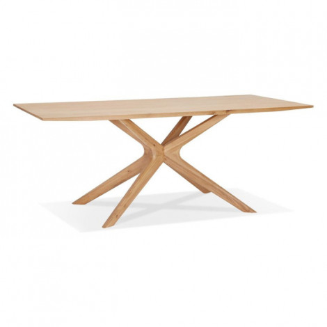 Table à Manger en Chêne Massif "Dionne" 195cm Naturel|Table|Paris Prix