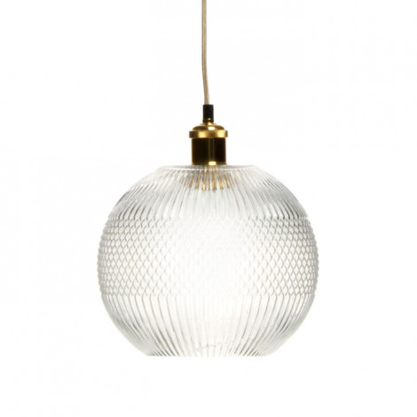 Lampe Suspension en Verre "Neptun" 26cm Transparent|Suspensions|Paris Prix