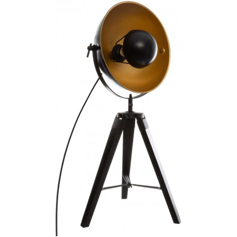 Lampe sur trépied - Lahti - H 70 cm - Noir|Lampes à poser|AC Deco