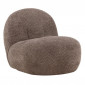 Fauteuil Design Bouclette "Ohama" 87cm Marron|Fauteuil / Chauffeuse|Paris Prix