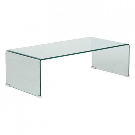 Table Basse en Verre "Lenia" 110cm Transparent|Table Basse|Paris Prix