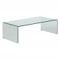 Table Basse en Verre "Lenia" 110cm Transparent|Table Basse|Paris Prix