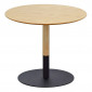 Table Basse Design "Rhoda" 48cm Naturel & Noir|Table Basse|Paris Prix