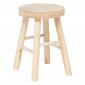 Tabouret d'Appoint en Bois "Nyar" 41cm Naturel|Table Basse|Paris Prix